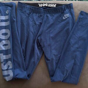 Women's M teal Nike leggings